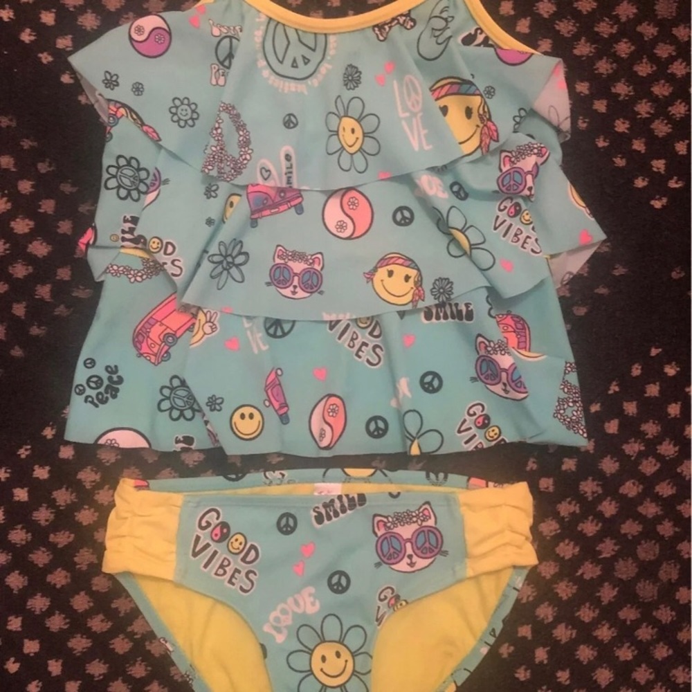 JUSTICE ✌️ peace tankini bikini bathing suit